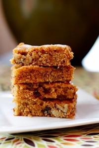 Pumpkin Date Nut Bars