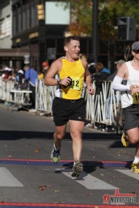 Jason Finishing One of Many Marathons