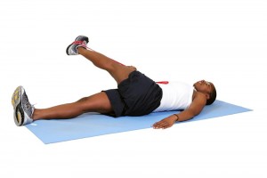 Liberate the leg: holding this position stretches the Glutes