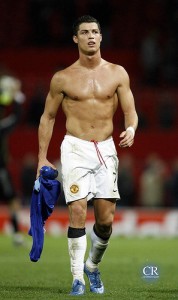 Christiano Ronaldo: strong upper body