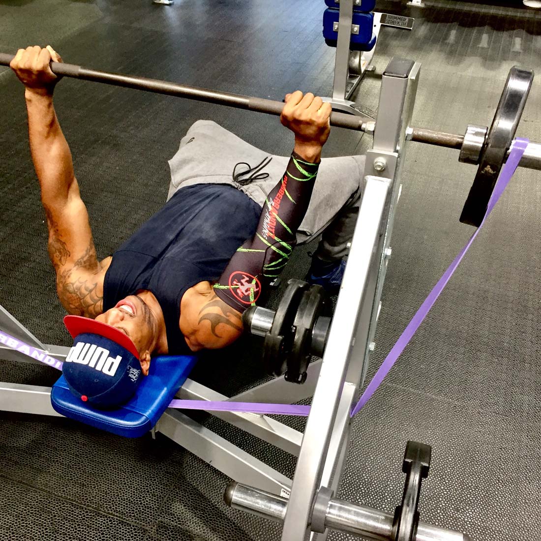 Bench Press With Resistance Bands And Weights